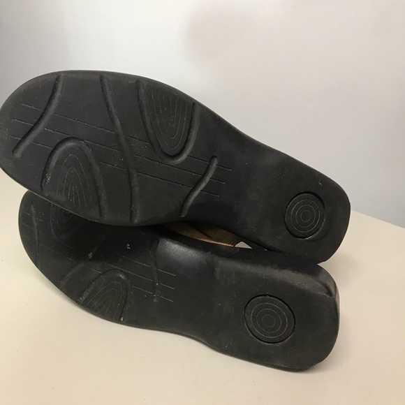 Strictly Comfort Adjustable Tan Suede Wedge Sandal - Picture 6 of 8